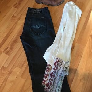 Anoname Joelle bootcut jeans dark wash